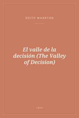 Portada de El valle de la decisión (The Valley of Decision)