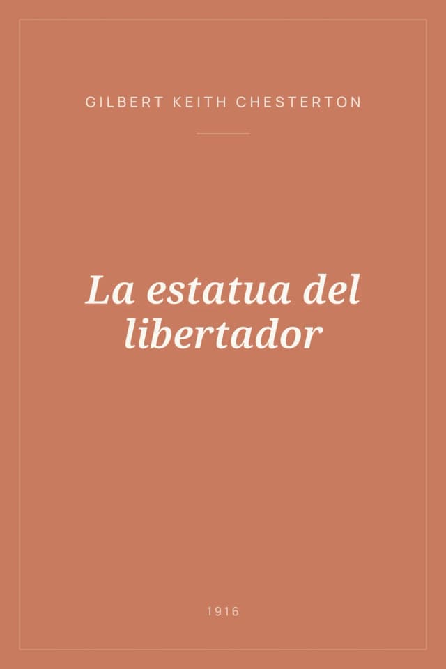 Portada de La estatua del libertador