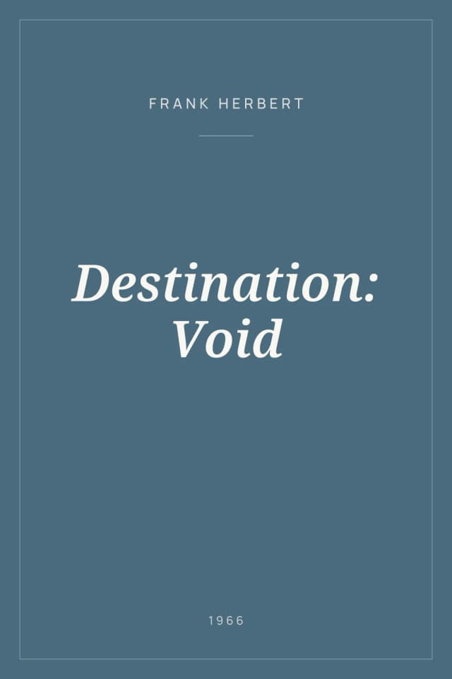 Portada de Destination: Void