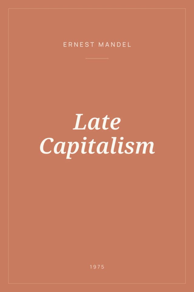 Portada de Late Capitalism