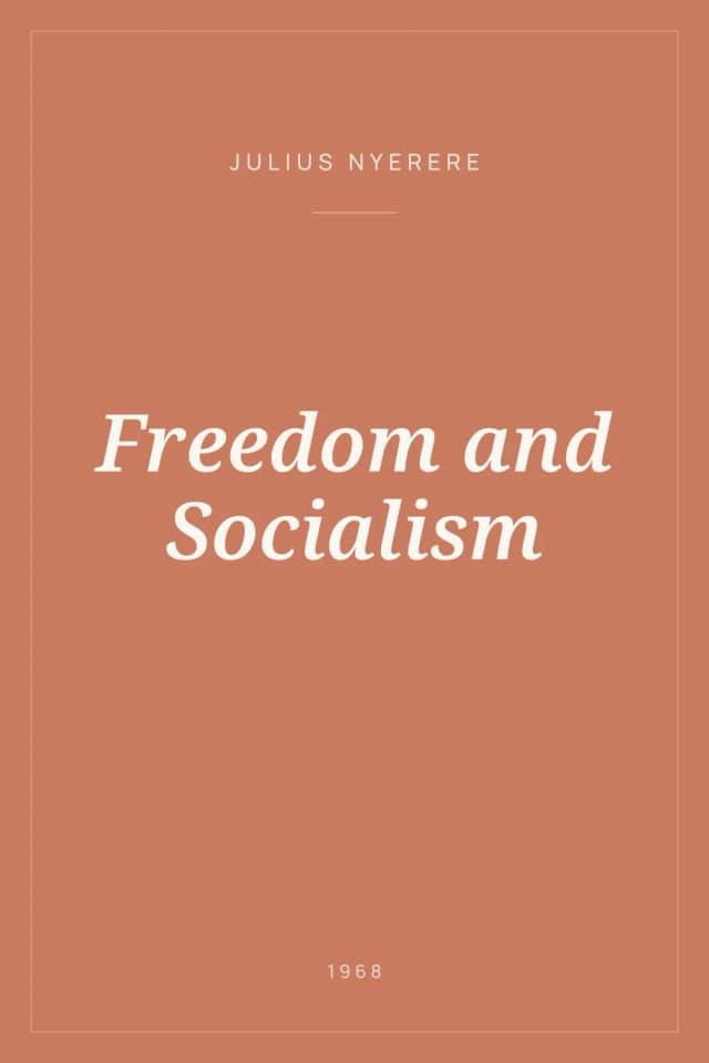 Portada de Freedom and Socialism