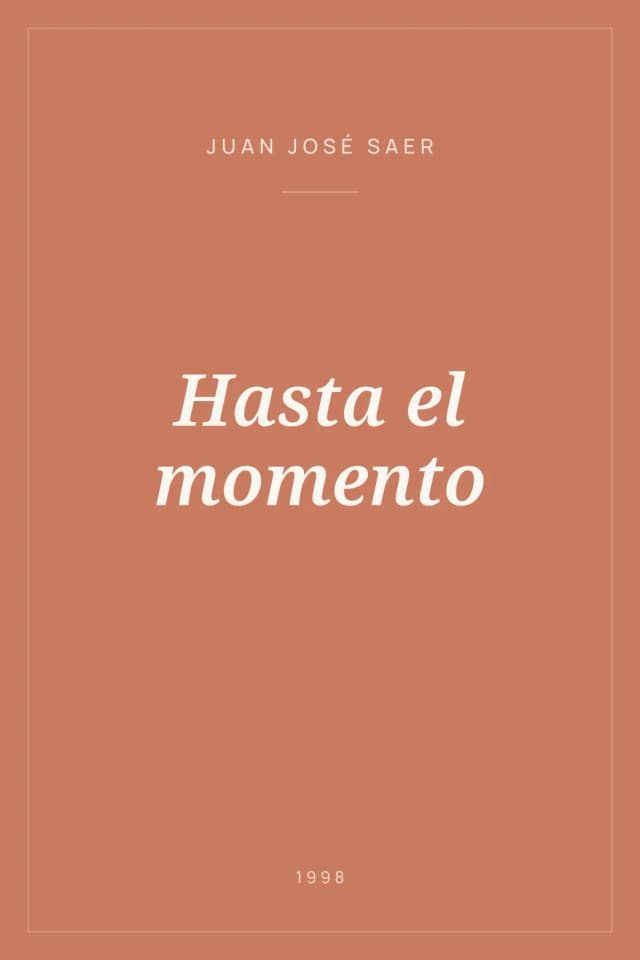 Portada de Hasta el momento