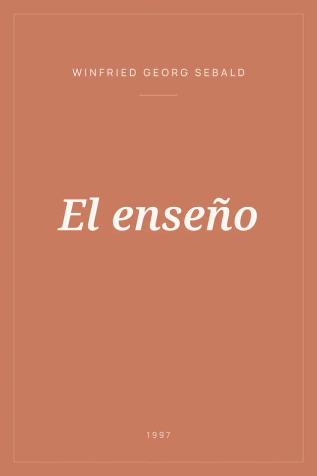 Portada de El enseño
