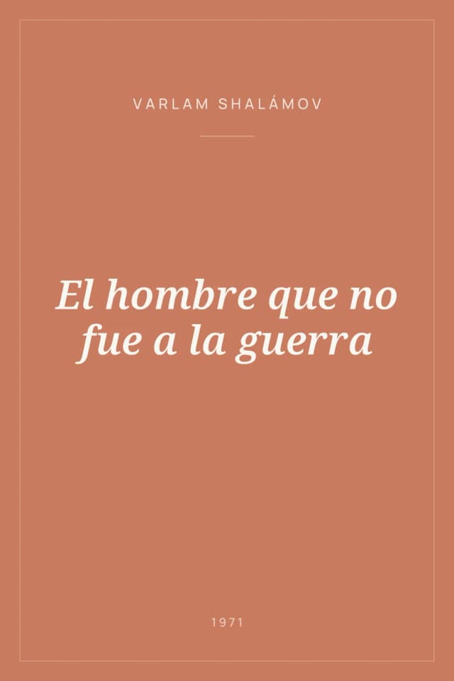 Portada de El hombre que no fue a la guerra