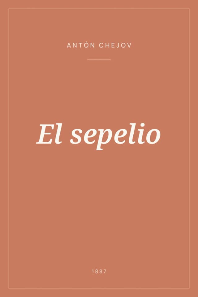Portada de El sepelio