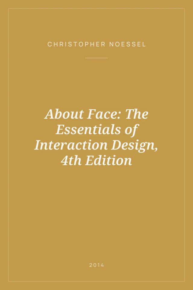 Portada de About Face: The Essentials of Interaction Design, 4th Edition