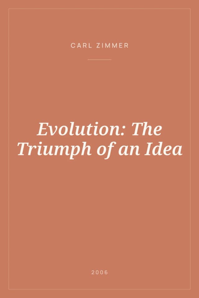 Portada de Evolution: The Triumph of an Idea