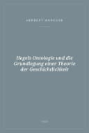 Portada de Hegels Ontologie und die Grundlegung einer Theorie der Geschichtlichkeit