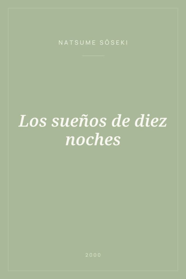Portada de Los sueños de diez noches