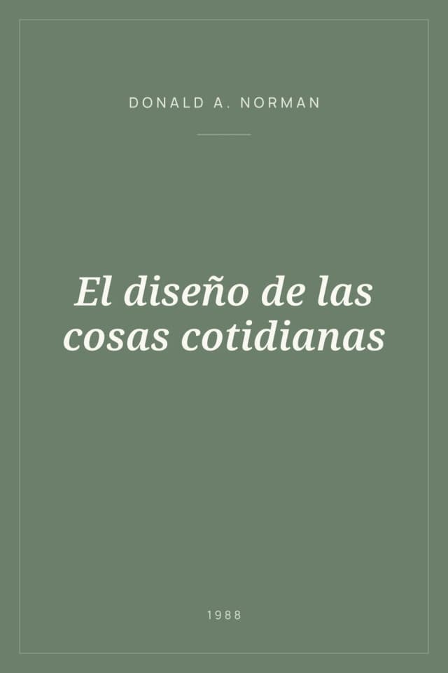 Portada de El diseño de las cosas cotidianas