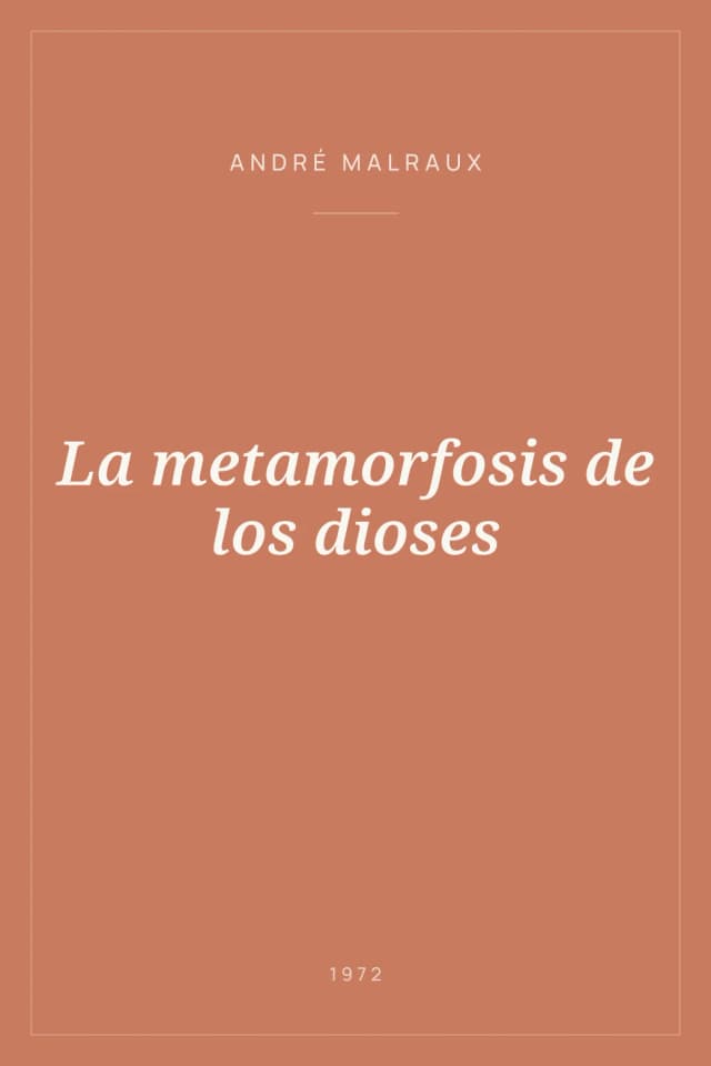 Portada de La metamorfosis de los dioses