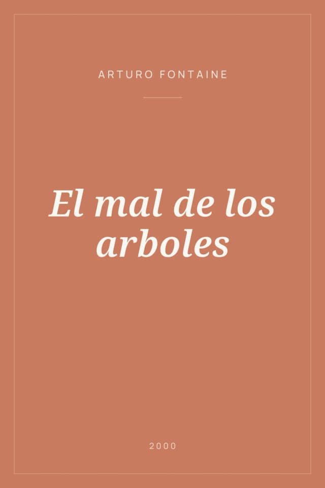 Portada de El mal de los arboles