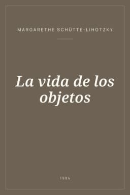 Portada de La vida de los objetos