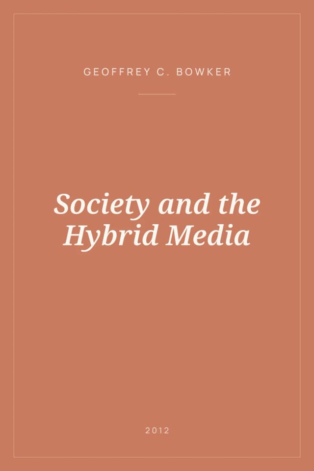 Portada de Society and the Hybrid Media