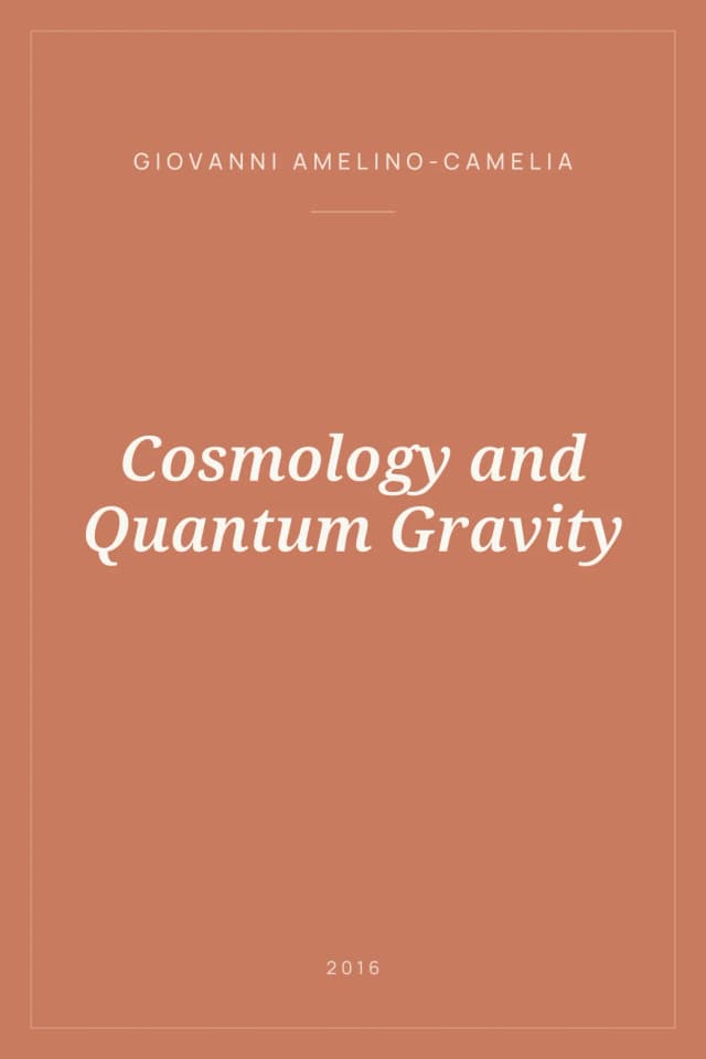 Portada de Cosmology and Quantum Gravity