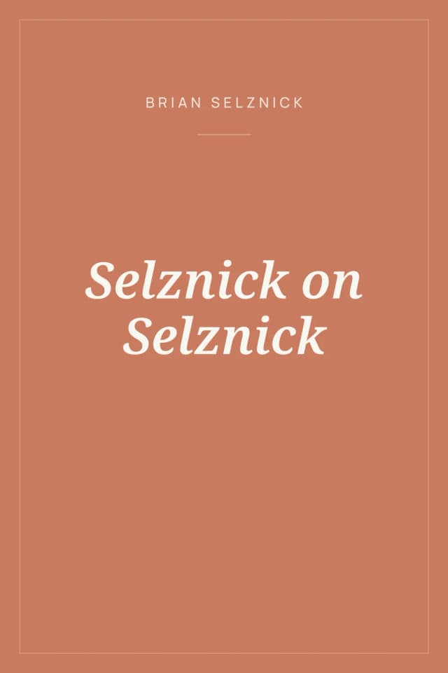Portada de Selznick on Selznick