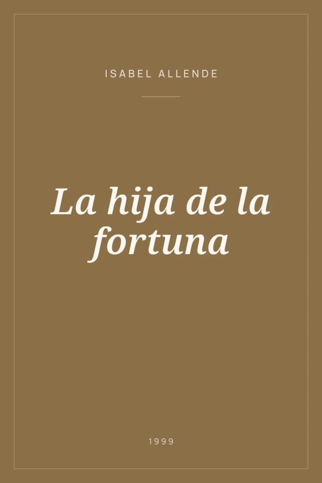 Portada de La hija de la fortuna