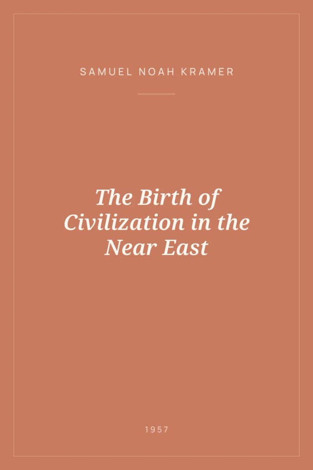 Portada de The Birth of Civilization in the Near East