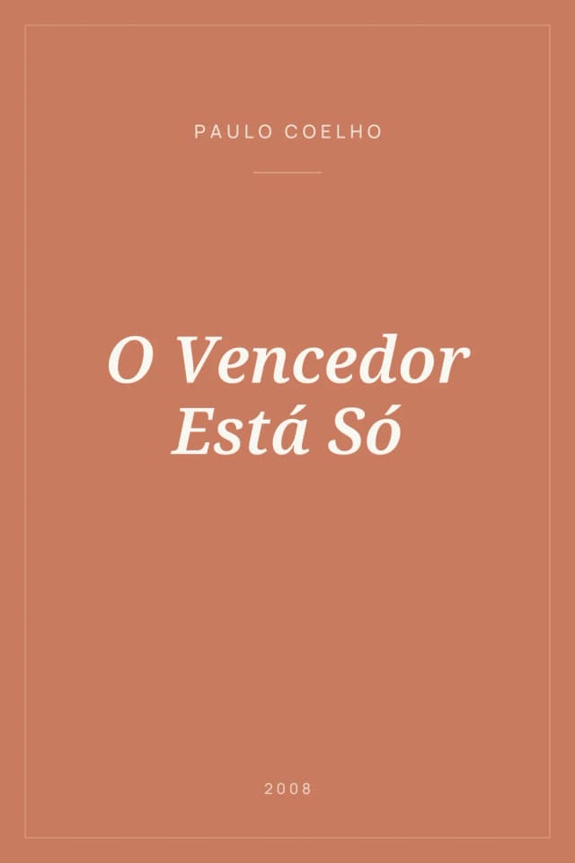 Portada de O Vencedor Está Só