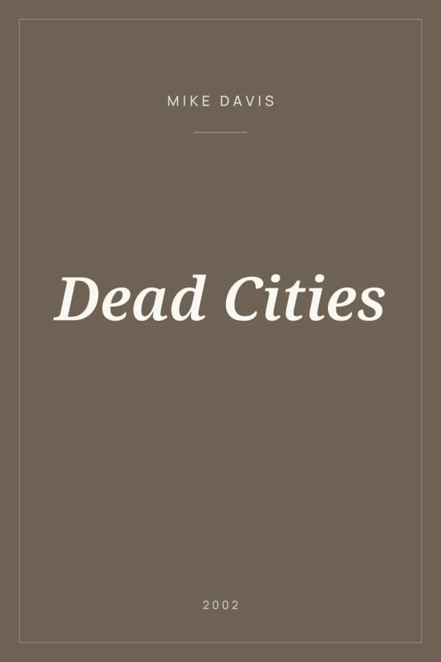 Portada de Dead Cities