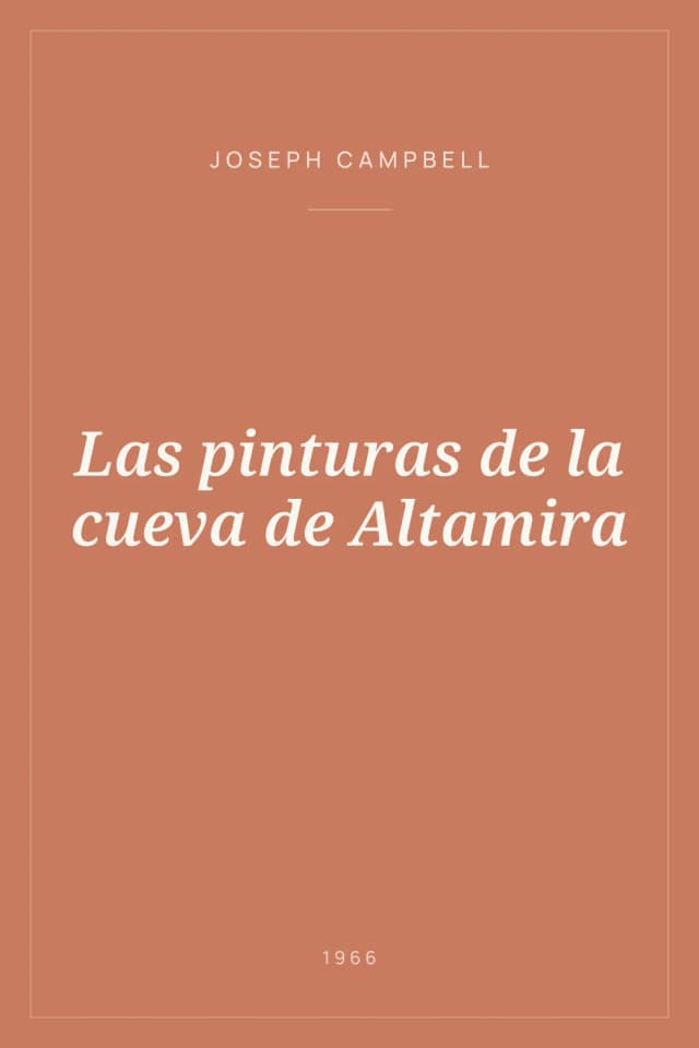 Portada de Las pinturas de la cueva de Altamira