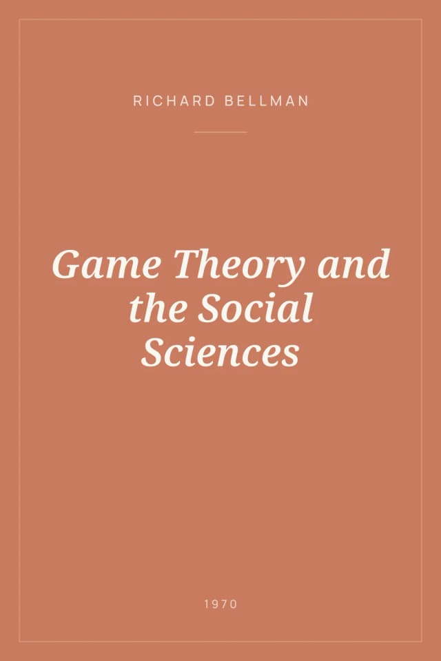 Portada de Game Theory and the Social Sciences