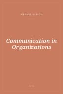 Portada de Communication in Organizations