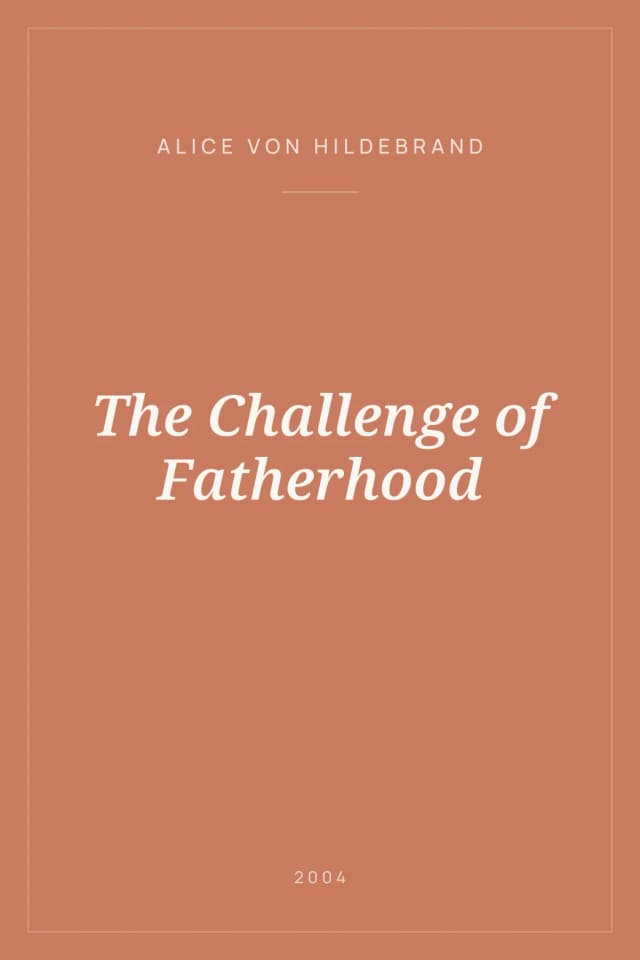 Portada de The Challenge of Fatherhood