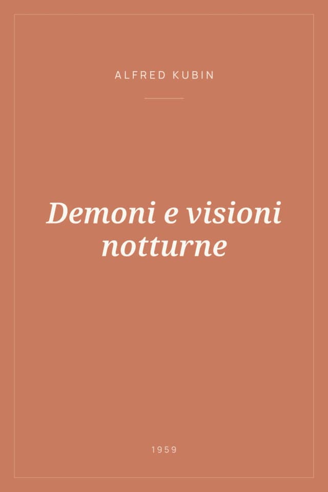 Portada de Demoni e visioni notturne