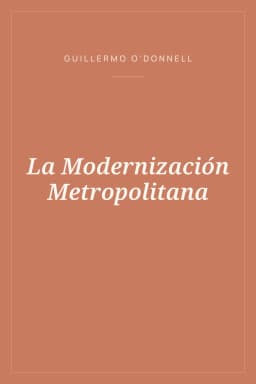 Portada de La Modernización Metropolitana