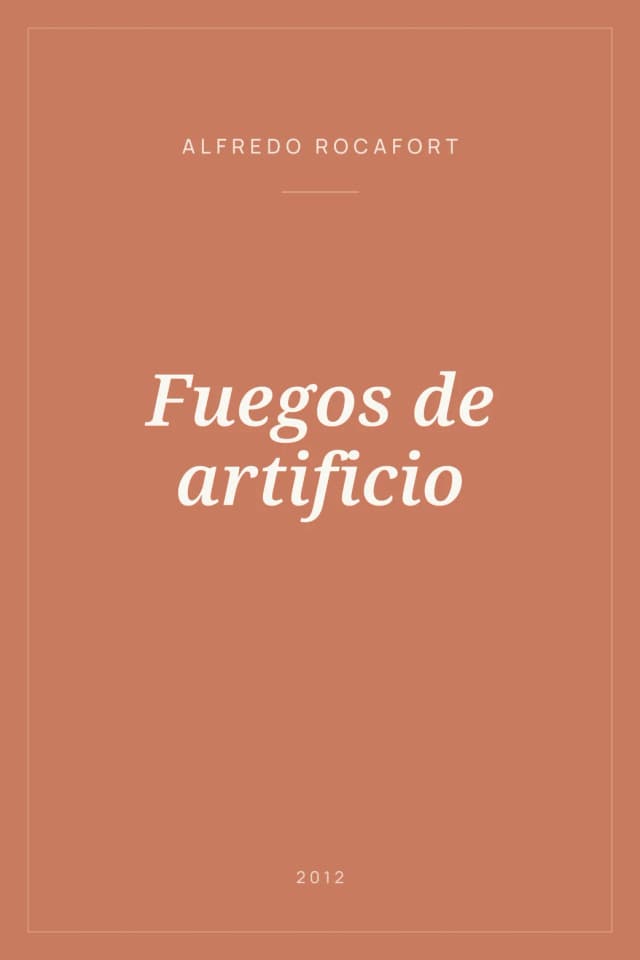 Portada de Fuegos de artificio