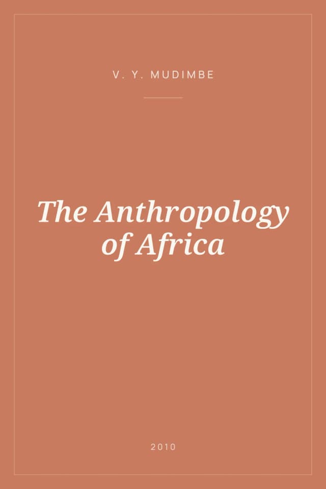 Portada de The Anthropology of Africa