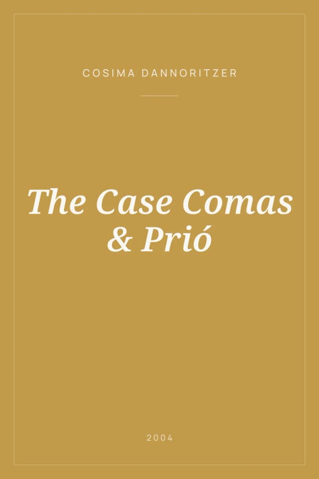 Portada de The Case Comas & Prió