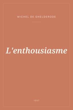 Portada de L'enthousiasme