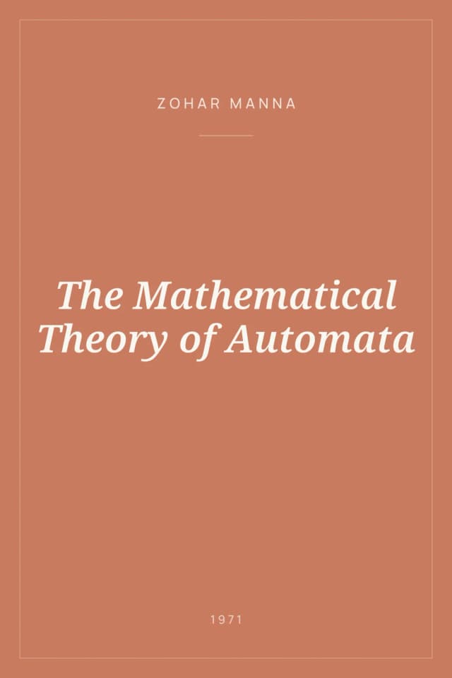 Portada de The Mathematical Theory of Automata