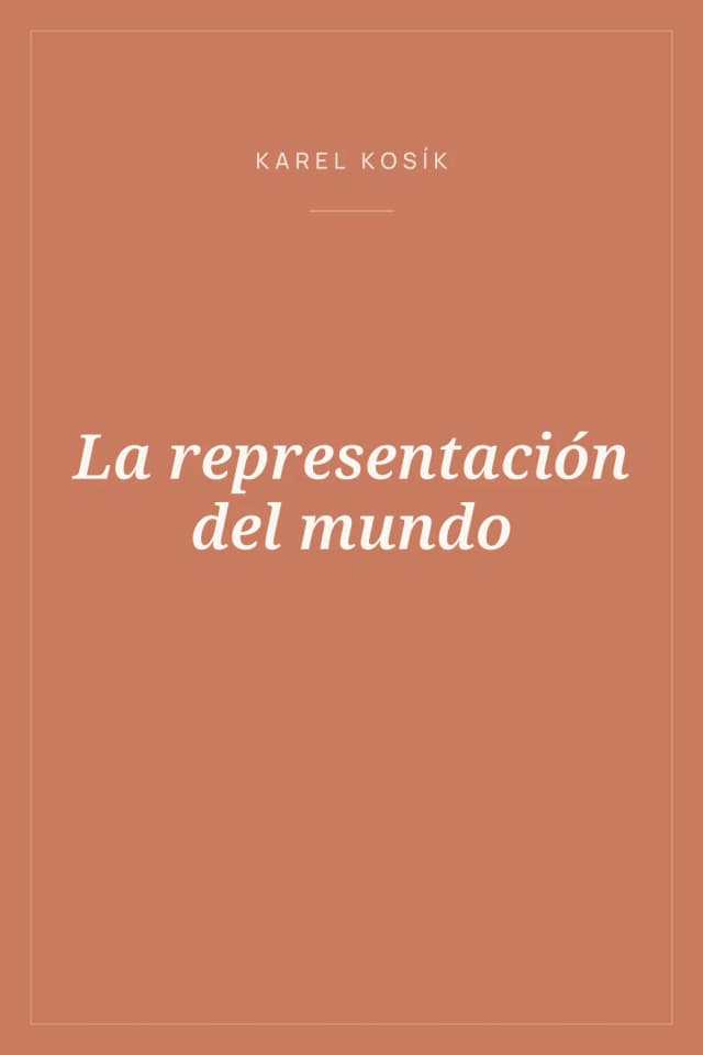 Portada de La representación del mundo