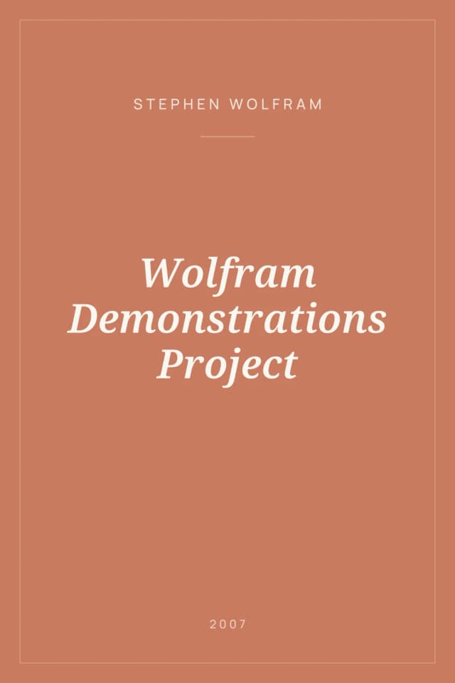 Portada de Wolfram Demonstrations Project