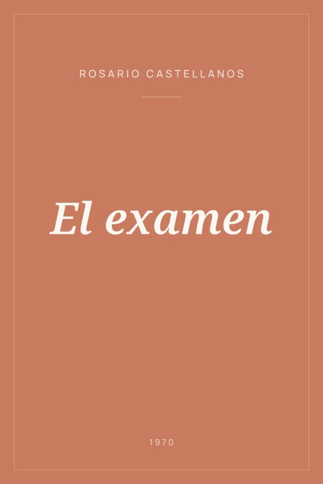 Portada de El examen