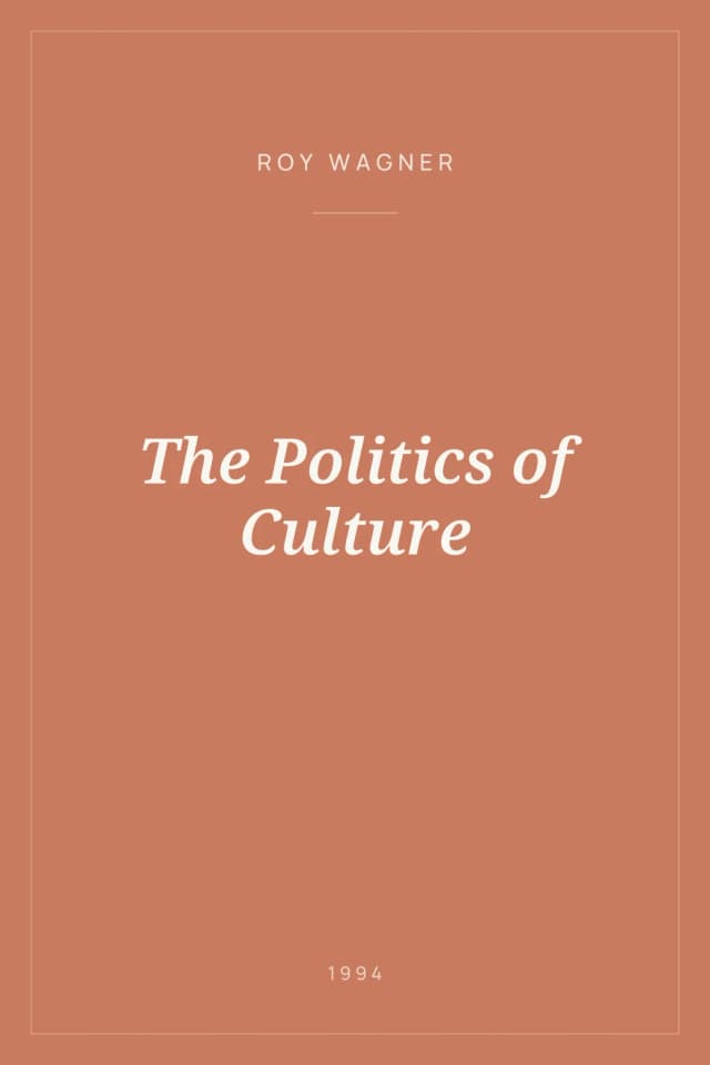 Portada de The Politics of Culture