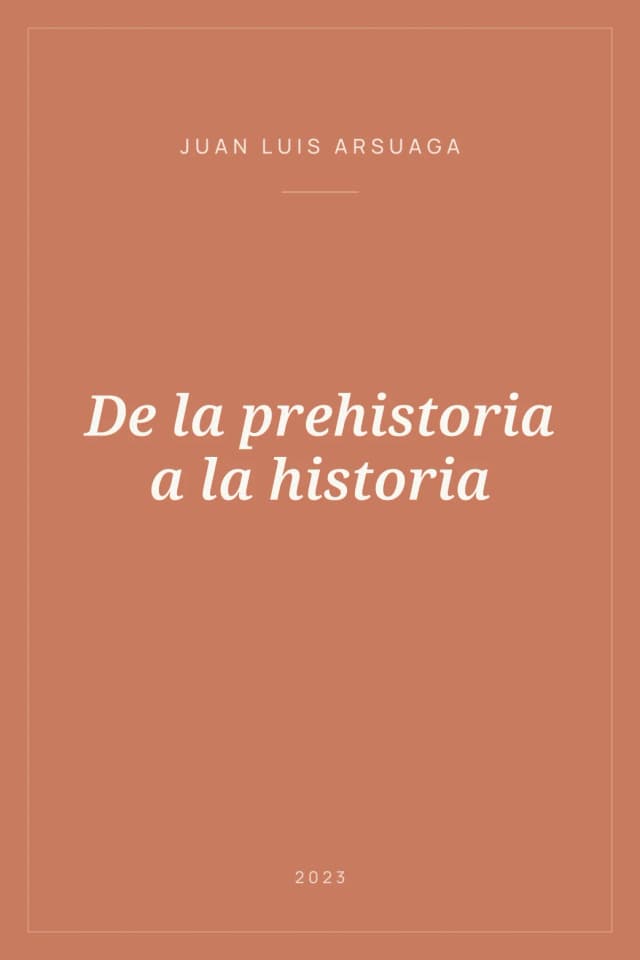 Portada de De la prehistoria a la historia