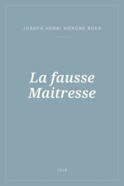 Portada de La fausse Maitresse