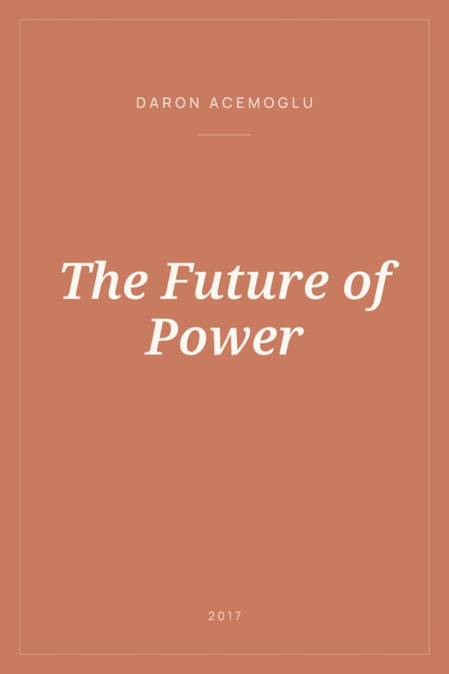 Portada de The Future of Power