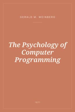 Portada de The Psychology of Computer Programming