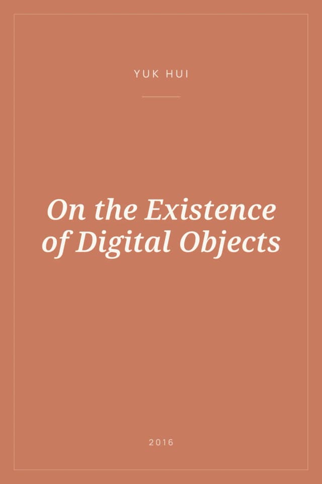 Portada de On the Existence of Digital Objects