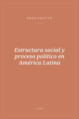 Portada de Estructura social y proceso político en América Latina