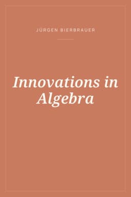Portada de Innovations in Algebra