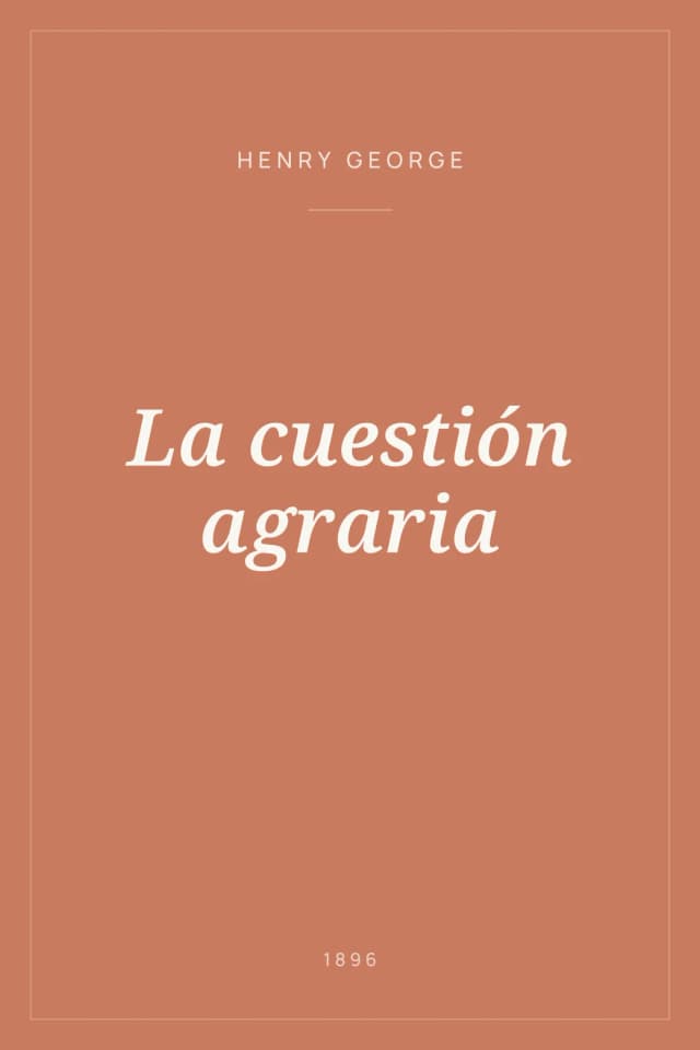 Portada de La cuestión agraria