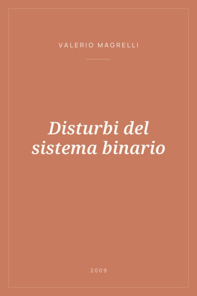 Portada de Disturbi del sistema binario