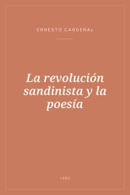 Portada de La revolución sandinista y la poesía