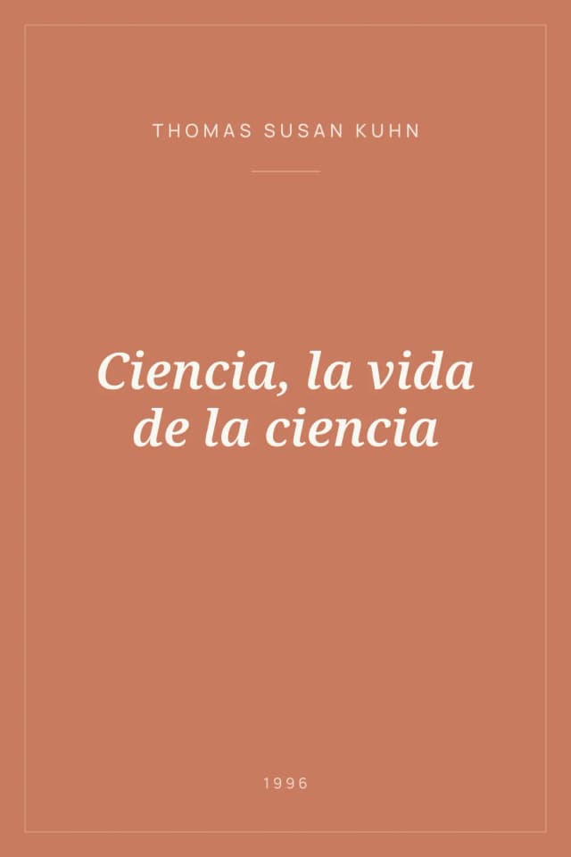 Portada de Ciencia, la vida de la ciencia